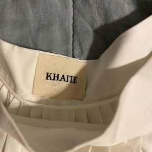 Khaite wide leg cotton trousers